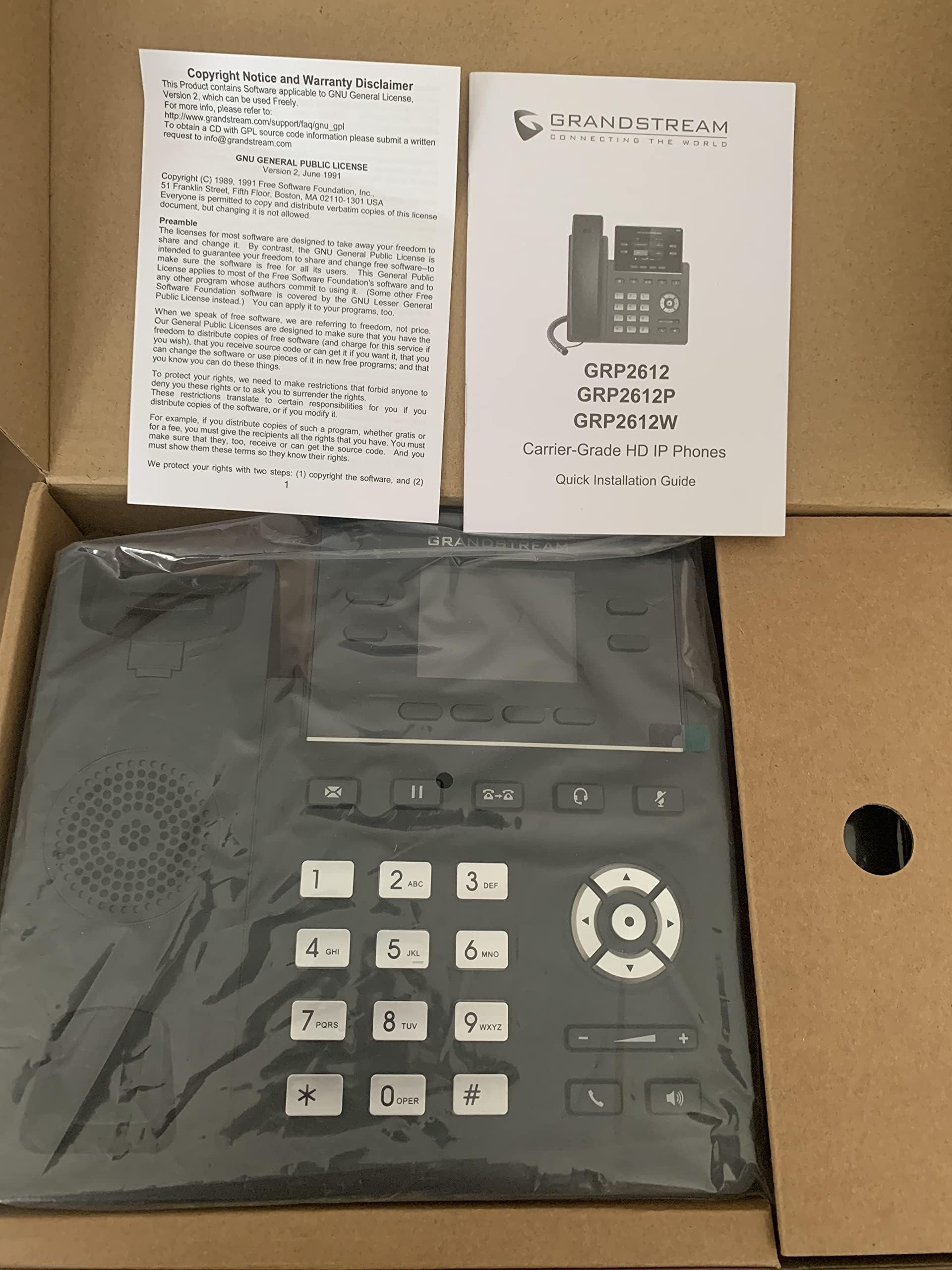 Grandstream GRP2612W 4-Line IP Phone- New in Open Box Grandstream GRP2612W 4-Line IP Phone- New in Open Box